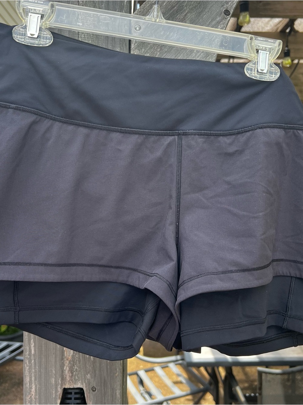 Lululemon Women’s Black Layered Athletic Shorts